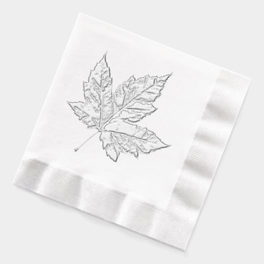 Cool Canada Tableware Retro Maple Leaf Souvenir  箔ナプキン (左)