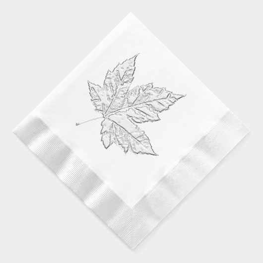 Cool Canada Tableware Retro Maple Leaf Souvenir  箔ナプキン (右)