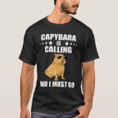 Cool Capybara  Capybara Rodent Animal Capybara Cal Tシャツ (正面)