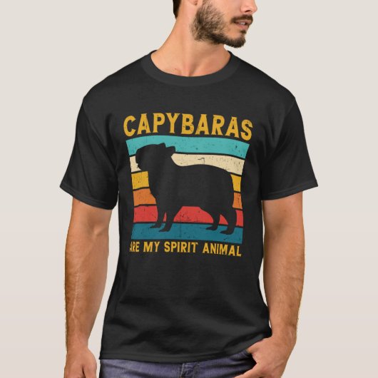 Cool Capybara For Rodent Spirit Animal Zoologist G Tシャツ (正面)