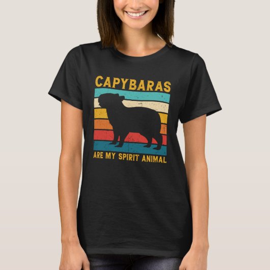 Cool Capybara For Rodent Spirit Animal Zoologist G Tシャツ (正面)