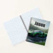 Cool Car Notebook That Has Your Name On It ノートブック (内部)