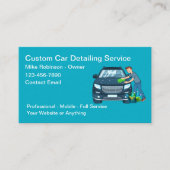 Cool Car Wash Detailing Service 名刺 (正面)