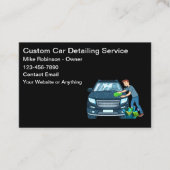 Cool Car Wash Theme Business Cards 名刺 (正面)