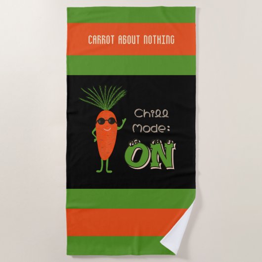 Cool Carrot Collection ビーチタオル (正面)