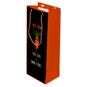 Cool Carrot Collection Black ワインギフトバッグ (正面アングル)