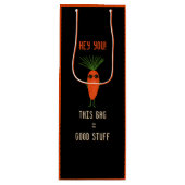 Cool Carrot Collection Black ワインギフトバッグ (正面)