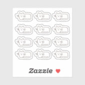 Cool Cartoon Cats Custom-Cut Vinyl Stickers シール (シート)