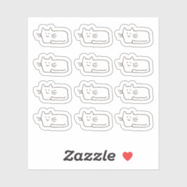 Cool Cartoon Cats Custom-Cut Vinyl Stickers シール