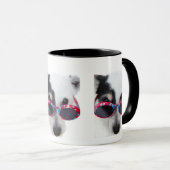 Cool Cartoon Dog with Glasses マグカップ (正面右)