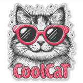 Cool Cat 1 シール (正面)