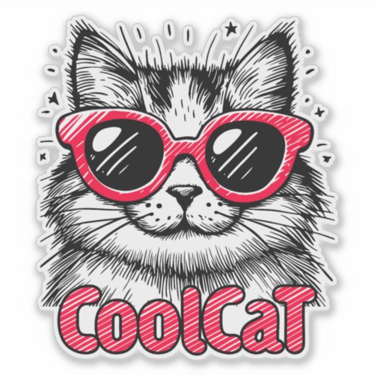Cool Cat 1 シール (正面)