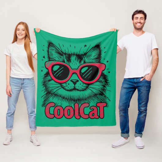 Cool Cat 1 フリースブランケット (インサイチュ)