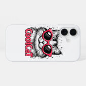 Cool Cat 1 iPhone 16ケース (裏面横)