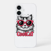 Cool Cat 1 iPhone 16ケース (裏面)