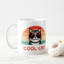 Cool cat 2 コーヒーマグカップ