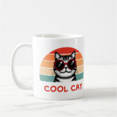 Cool cat 2 コーヒーマグカップ (左)
