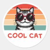 Cool cat 2 ラウンドシール (正面)