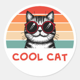 Cool cat 2 ラウンドシール