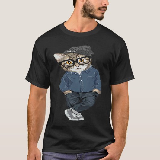 Cool Cat And  Cat Tシャツ (正面)