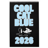 Cool cat Blue 2026 Calendar カレンダー (カバー)