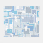 Cool Cat Blues フリースブランケット (正面(横))