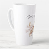 Cool Cat Blush Pink Scarf カフェラテマグ (左アングル)