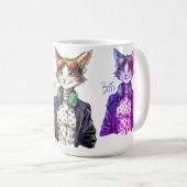 Cool Cat Boss – 面白い猫好きへのギフト コーヒーマグカップ (正面右)