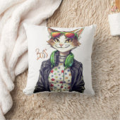 Cool Cat Boss – Funny Cat Lover Gift Idea クッション (ブランケット)