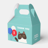 Cool Cat Catastic Party Balloon Kids Birthday フェイバーボックス (裏面サイド)