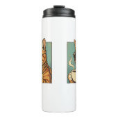 Cool Cat Coffee Retro Style Design for Cat Lovers タンブラー (正面)