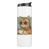 Cool Cat Coffee Retro Style Design for Cat Lovers タンブラー (回転左)