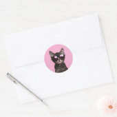COOL CAT CUTE TABBY STICKERS ラウンドシール (封筒)