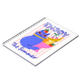 Cool Cat Enjoying the Summer ノートブック (左側)