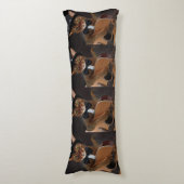 Cool Cat Guitarist – Minimal Elegant Design ボディピロー (正面縦)