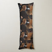 Cool Cat Guitarist – Minimal Elegant Design ボディピロー (裏面 (縦))