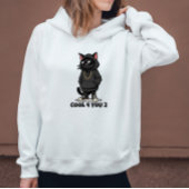 Cool Cat Hoodie – Funny Streetwear Cat Design "Coo パーカ
