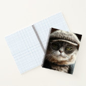 Cool Cat in Glasses Notebook ノートブック (内部)