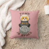 Cool Cat in space Cat Astronaut Cosmic animal Moon クッション (ブランケット)