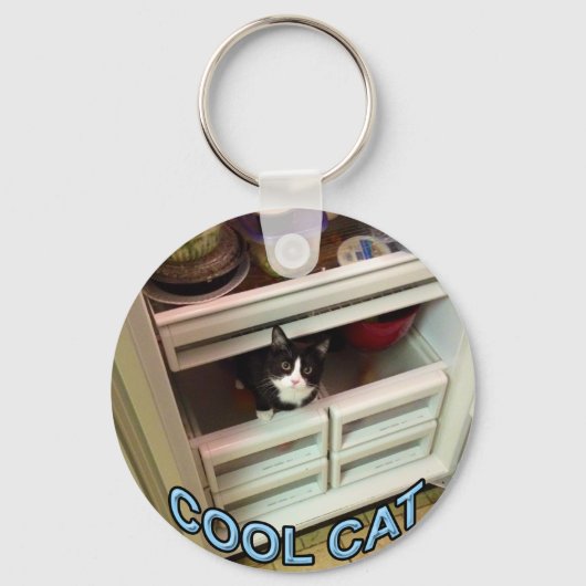 Cool Cat keychain キーホルダー (裏面)