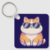 Cool Cat Keychain – Pocket-Sized Personality with  キーホルダー (正面)