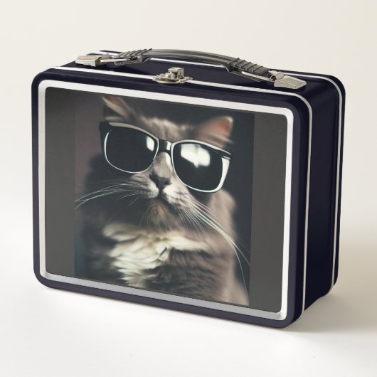 Cool Cat Metal Lunchbox メタルランチボックス (正面)