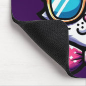 Cool Cat Mouse Pad – Fun & Stylish Desk Accessory マウスパッド (コーナー)