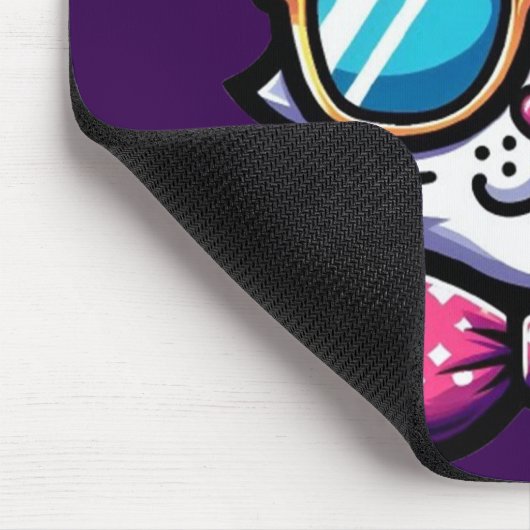 Cool Cat Mouse Pad – Fun & Stylish Desk Accessory マウスパッド (コーナー)