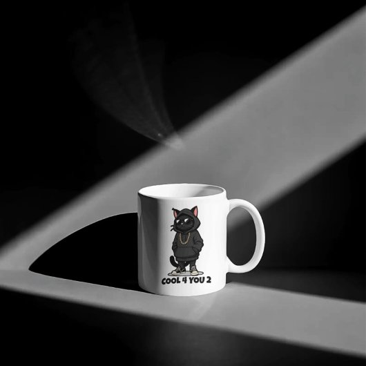 Cool Cat mug– Funny Streetwear Cat Design "Cool コーヒーマグカップ