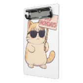 Cool Cat No Mondays Aesthetic Meme ミニクリップボード (アングル2)