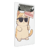 Cool Cat No Mondays Aesthetic Meme ミニクリップボード (アングル)