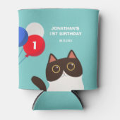 Cool Cat Party Balloon Kids Birthday 缶クーラー (正面)