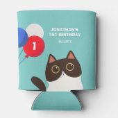 Cool Cat Party Balloon Kids Birthday 缶クーラー (裏面)