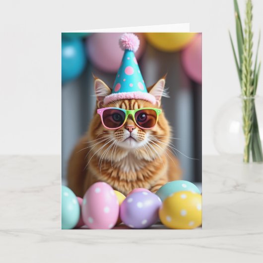 Cool Cat Party Time Card カード (正面)